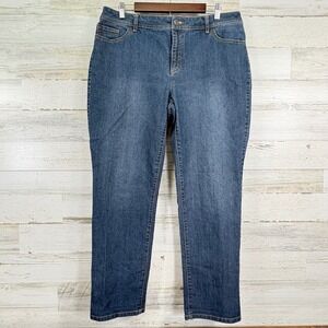 Chico's Women's‎ Size 2.5/US 14 Medium Wash Denim Jeans Comfort Fit Classic